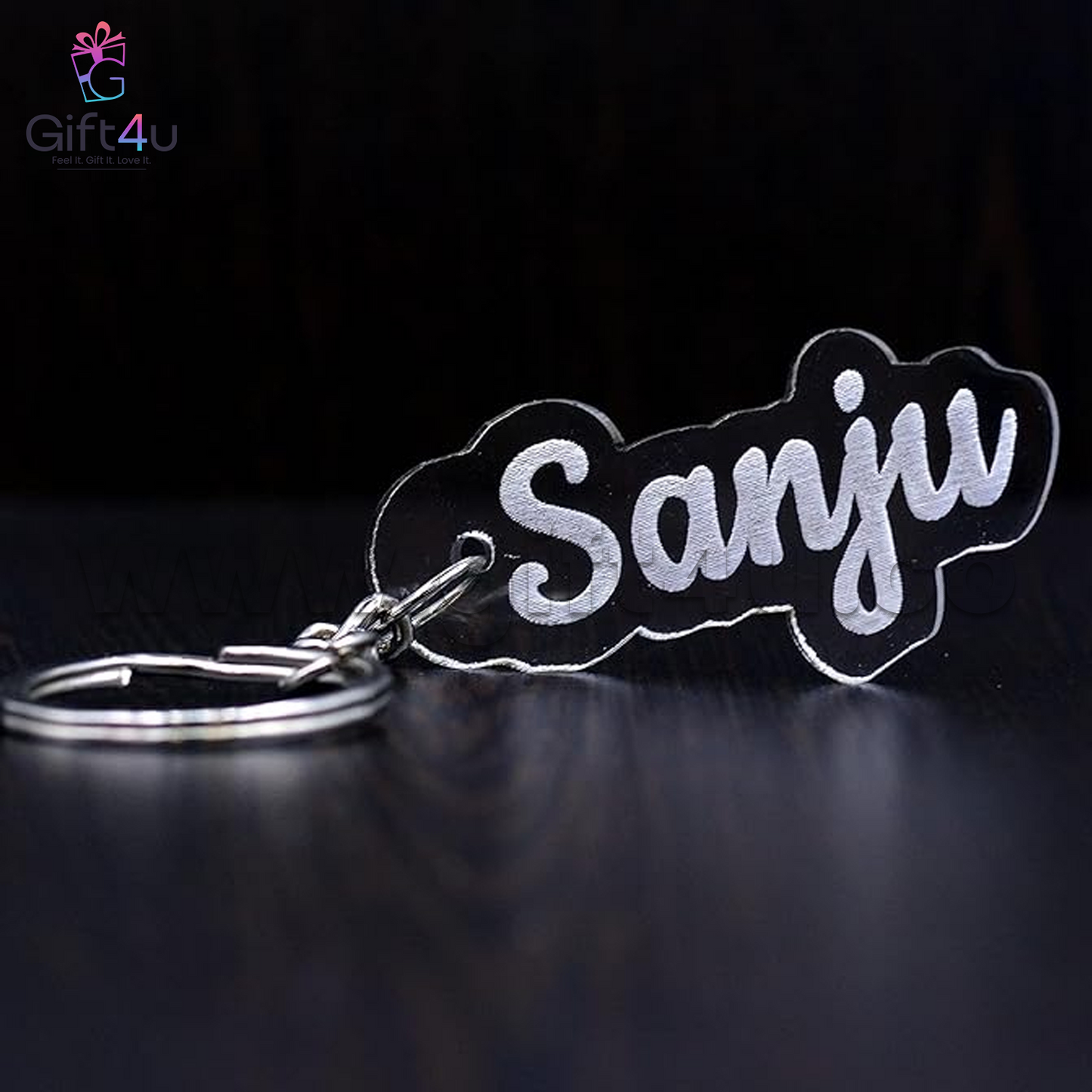 G4U K18  Customised Name Acrylic Keychain