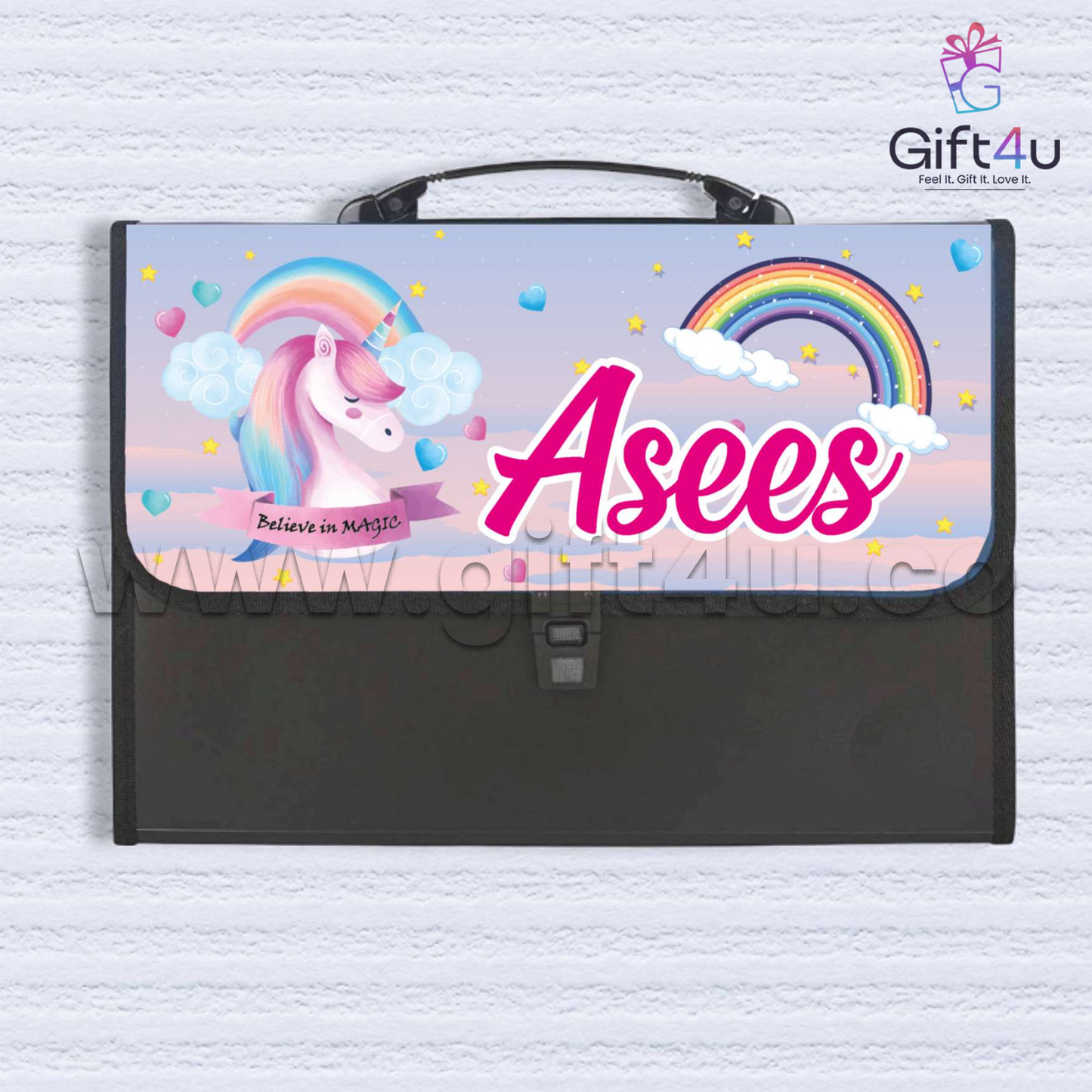 G4U FD2 Personalized Document Folder for Kids