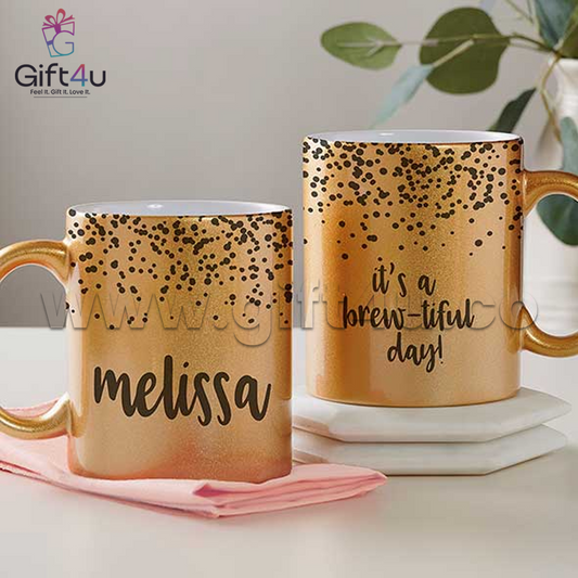 G4U M5 GlimmerSip Gold Mug