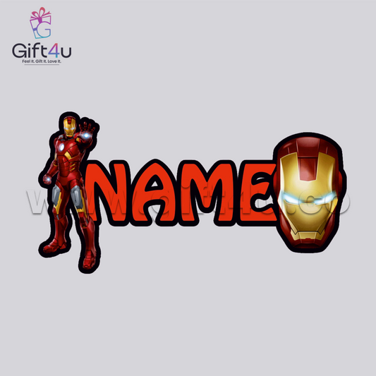 G4U NP18 Iron Hero Personalized MDF Name Plate
