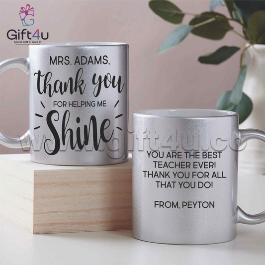G4U M6 ShineBright Silver Mug