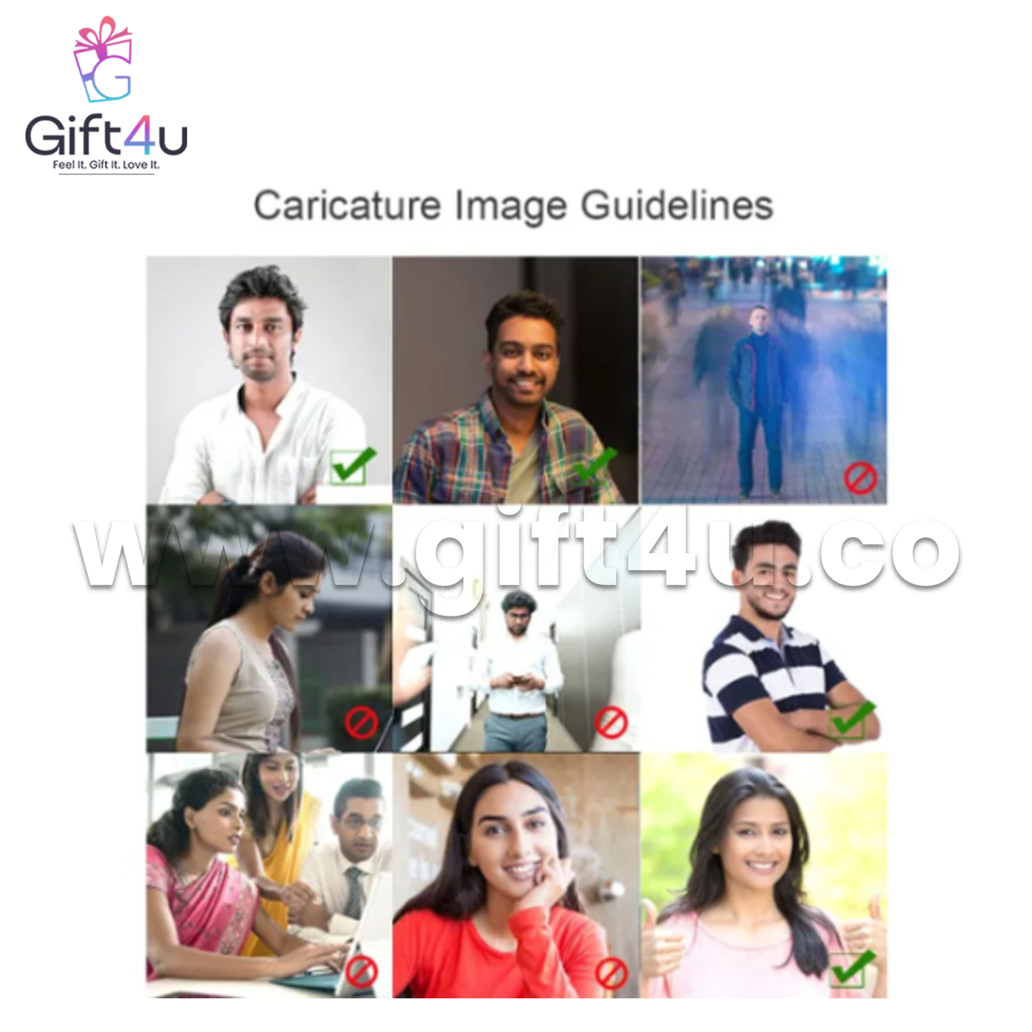 G4U PC7 Timeless Together – Traditional Couple Personalized Caricature
