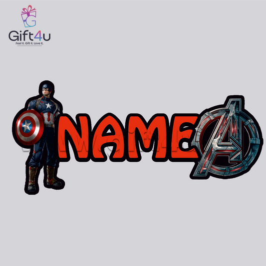 G4U NP19 Avenger’s Hero Personalized MDF Name Plate