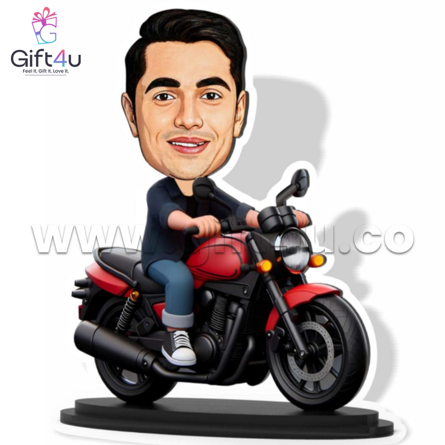 G4U PC8 Ride Your Style – Personalized Rider Caricature on Bike