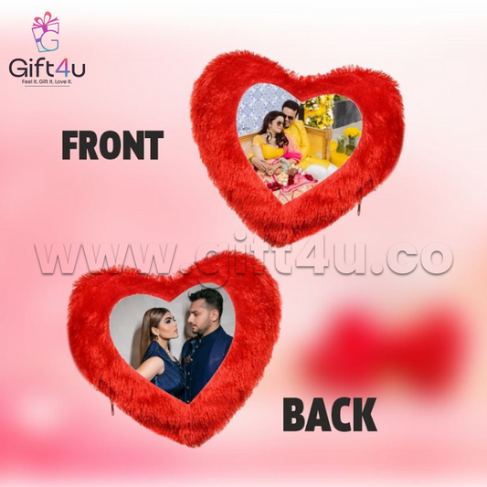 G4U PL6 Double-Sided Custom Heart Pillow