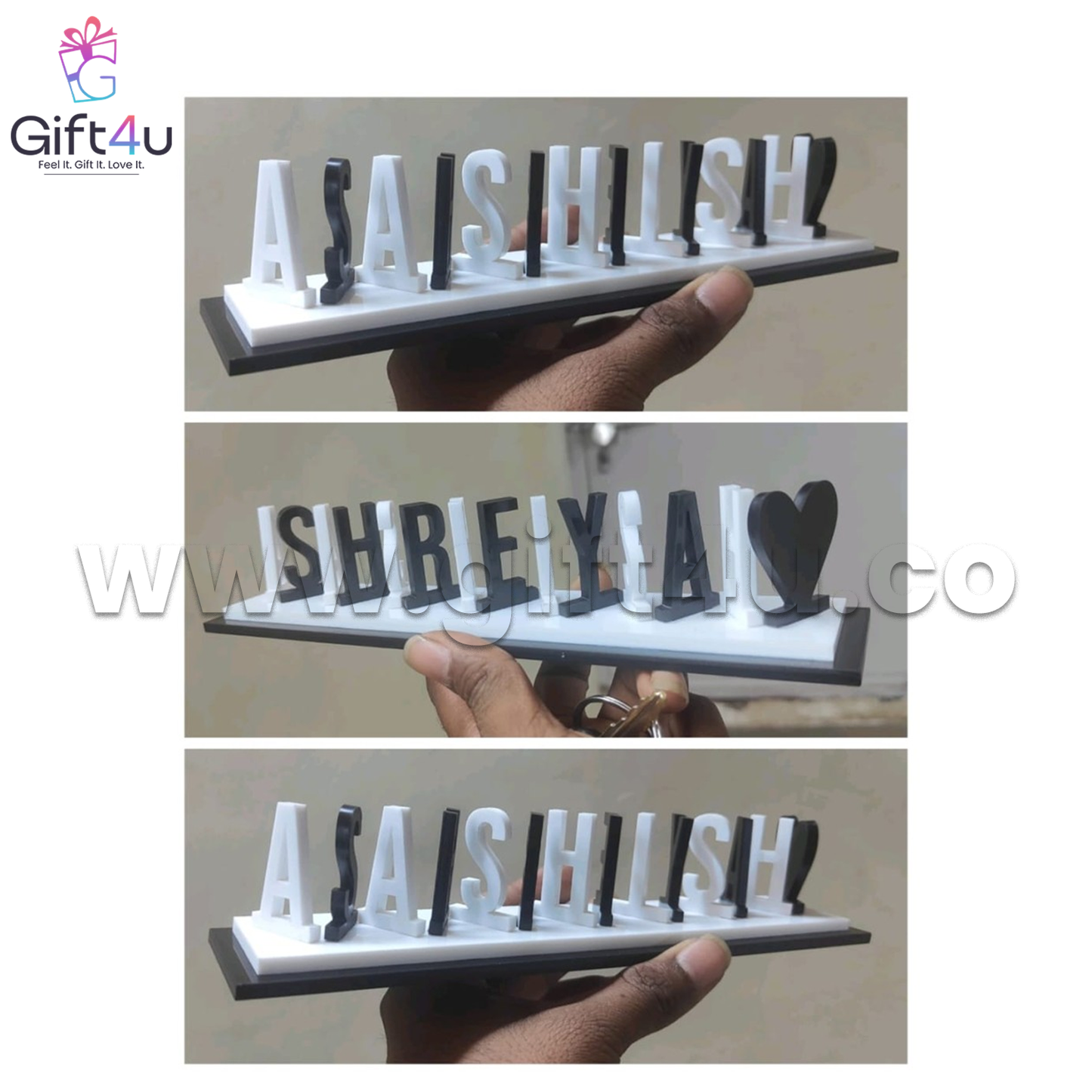 G4U FN1 Customised Couple Flip Name – Unique Dual Display