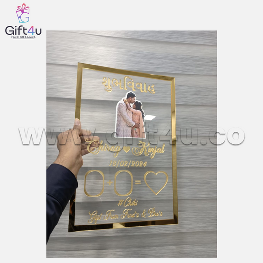 G4U AWF2 Golden Touch – Personalized Wedding Fingerprint Frame