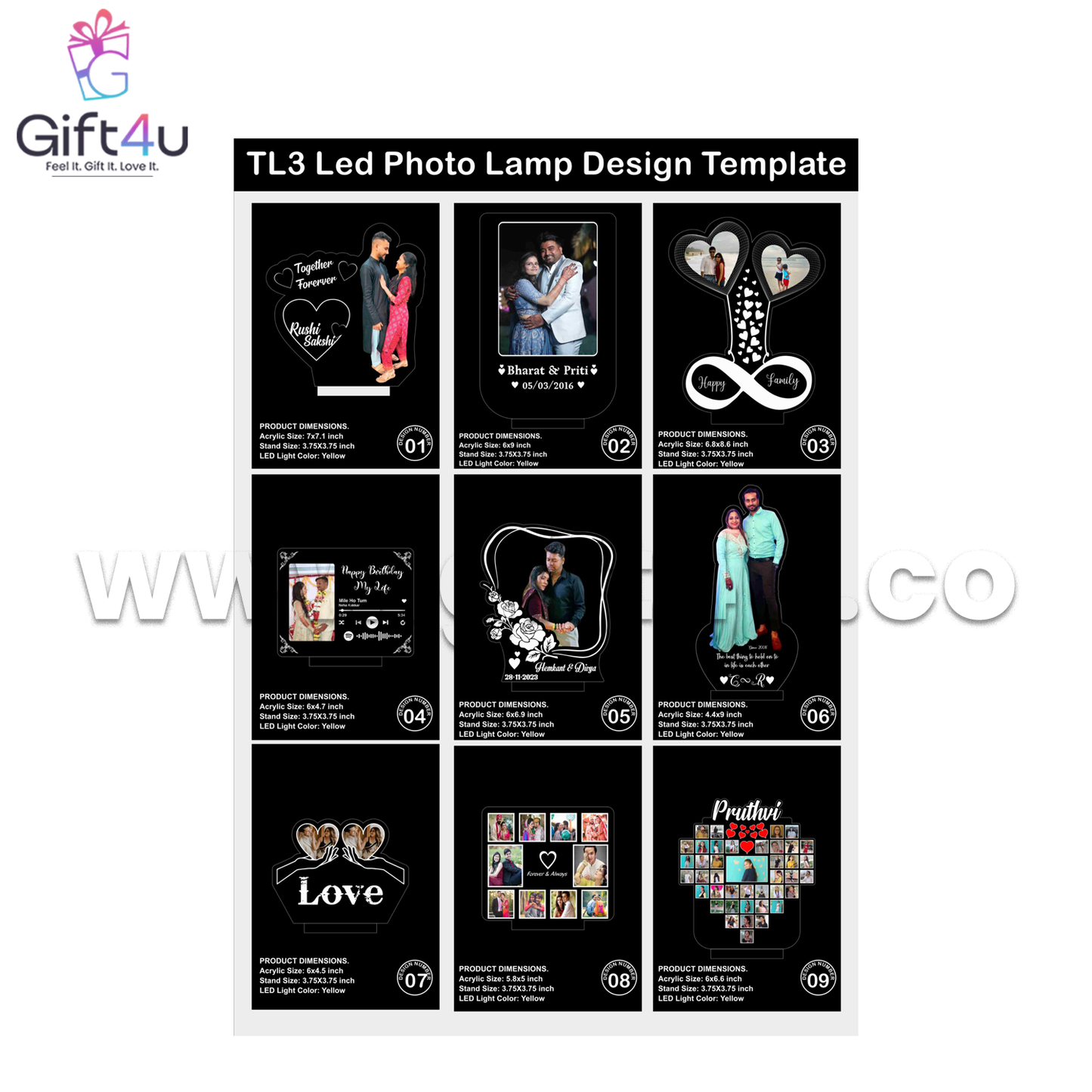 G4U TL1	GlowGram– Personalized LED Memory Light