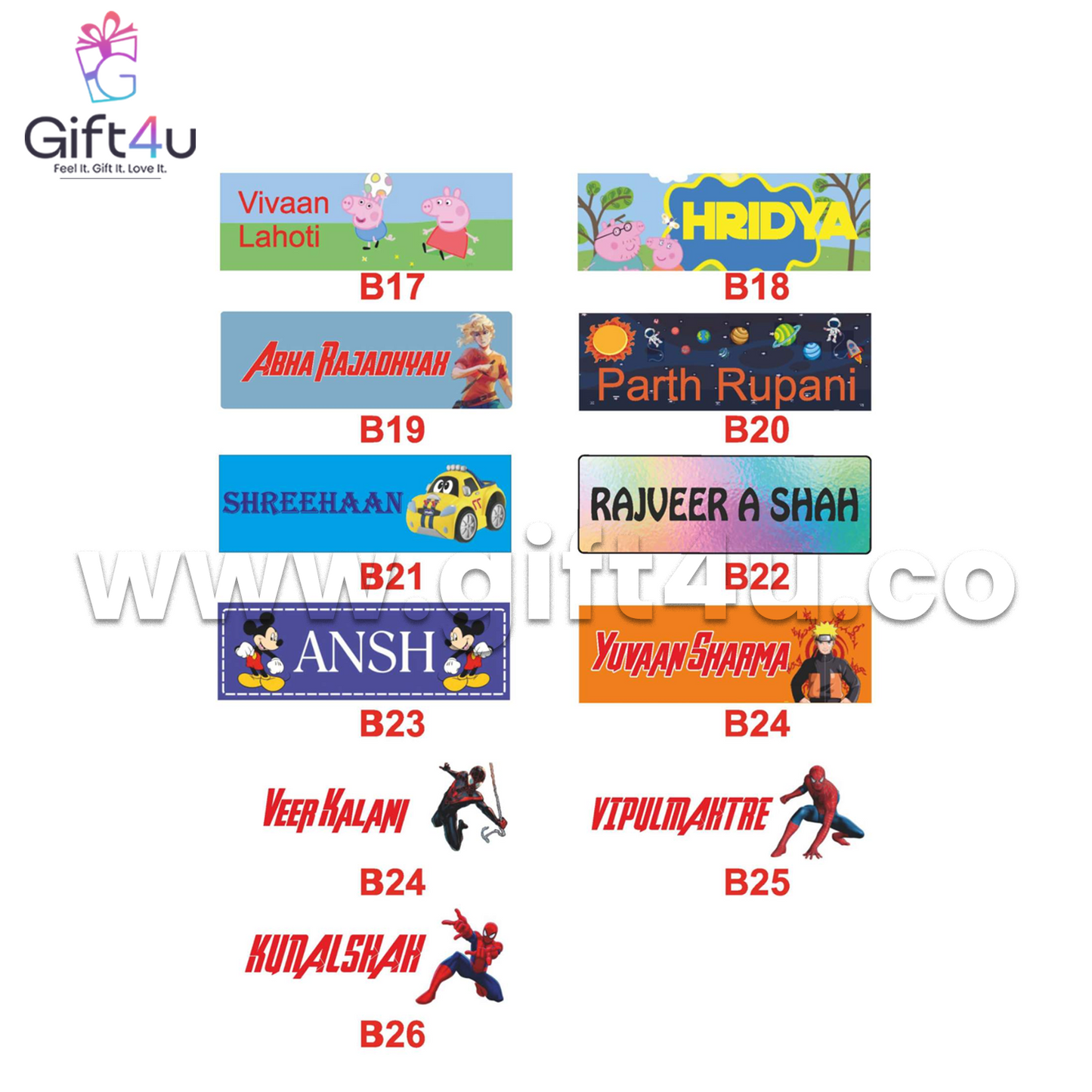 G4U BL01 TagHero Labels