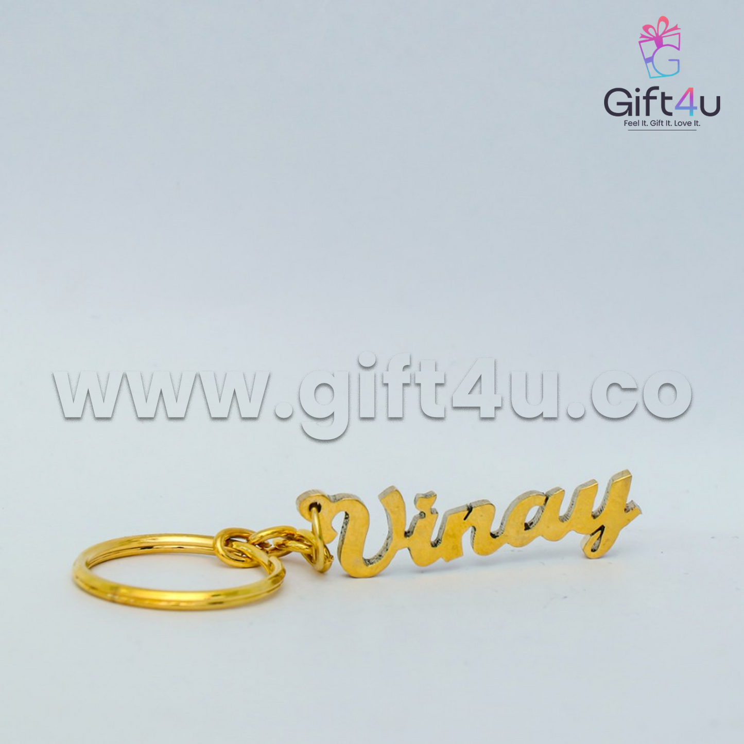 G4U K22 Customised Golden Name Keychain
