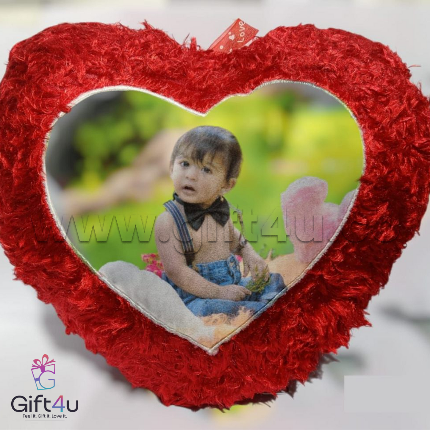 G4U PL6 Double-Sided Custom Heart Pillow