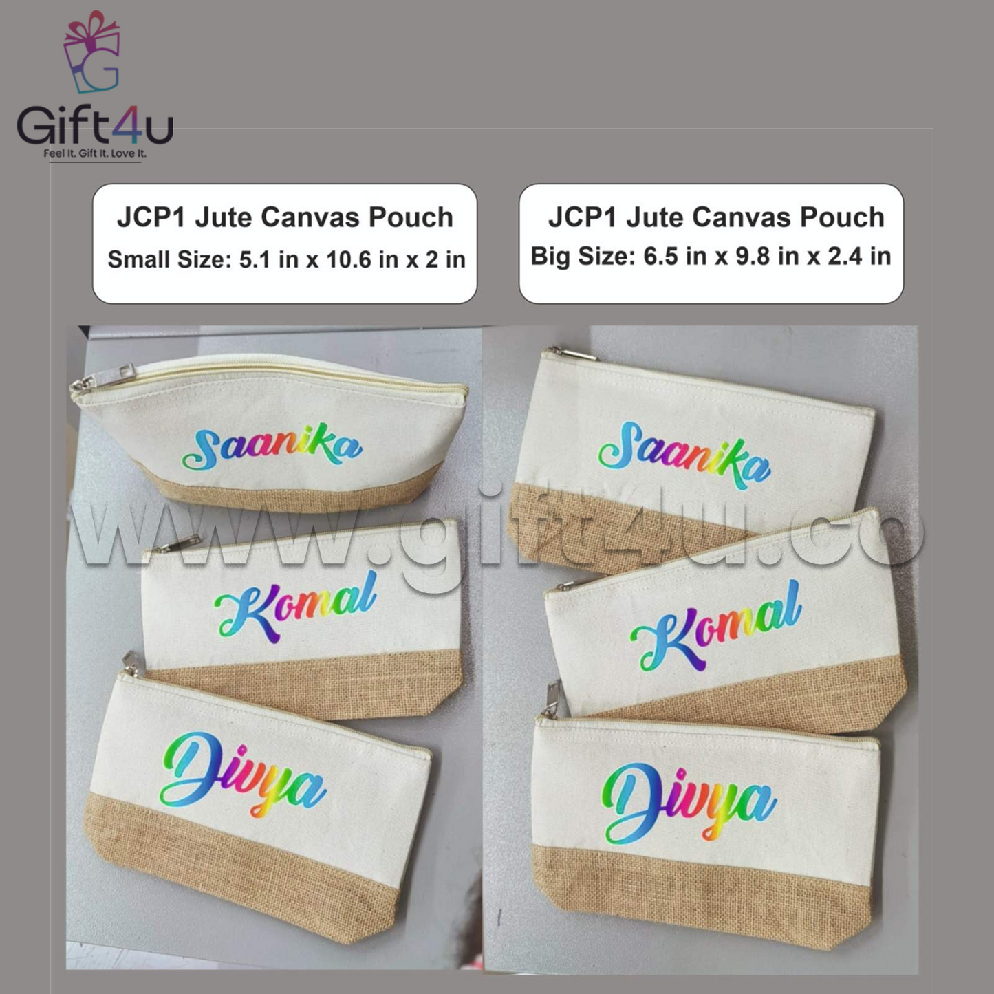 G4U SP5 EcoGlow Custom Jute Pouch