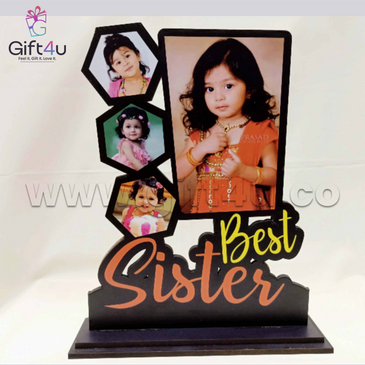 FR31 G4U Best Sister” Personalized Photo Cutout Stand