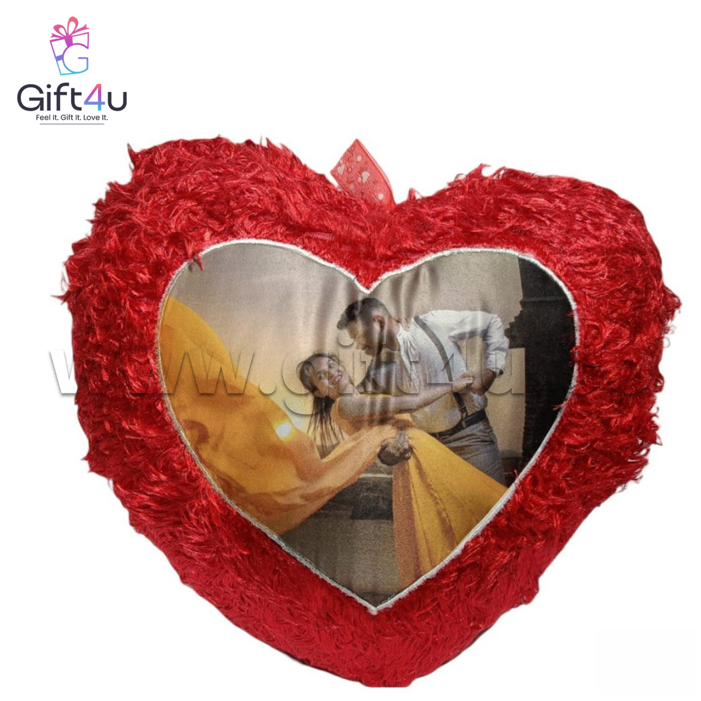 G4U PL6 Double-Sided Custom Heart Pillow