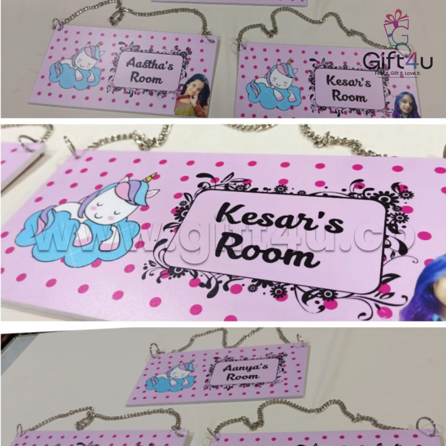 G4U RNB1 Personalized Room Name Board for Kids