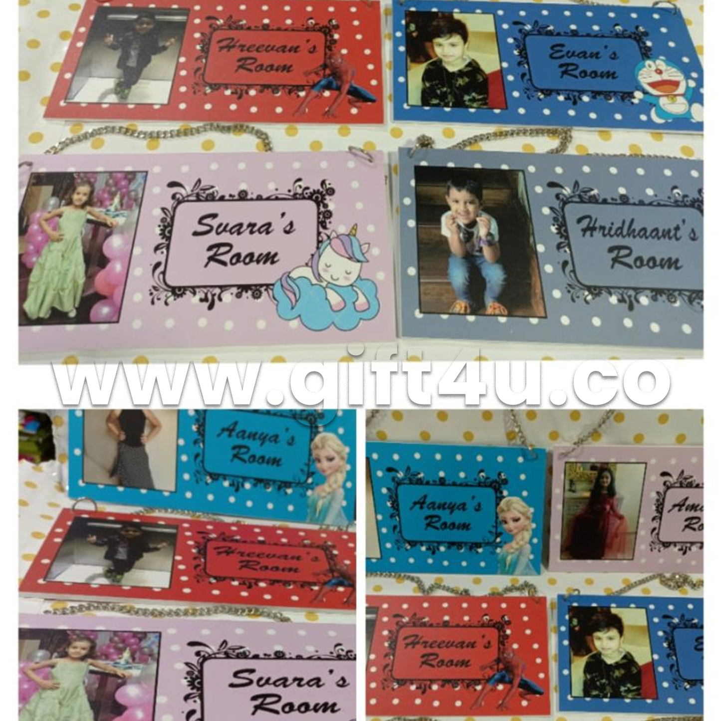 G4U RNB1 Personalized Room Name Board for Kids