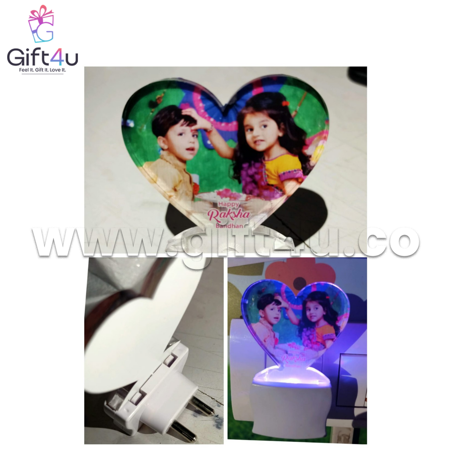 G4U NL1	GlowHeart Personalized Night Lamp