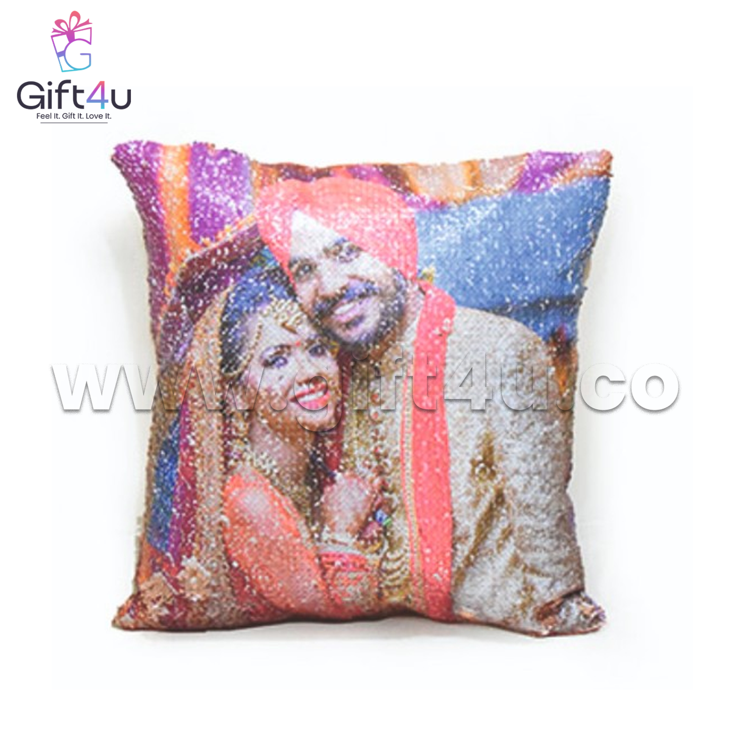 G4U PL1 3-in-1 Sequin Magic Pillow | Reversible, Decorative & Travel-Friendly