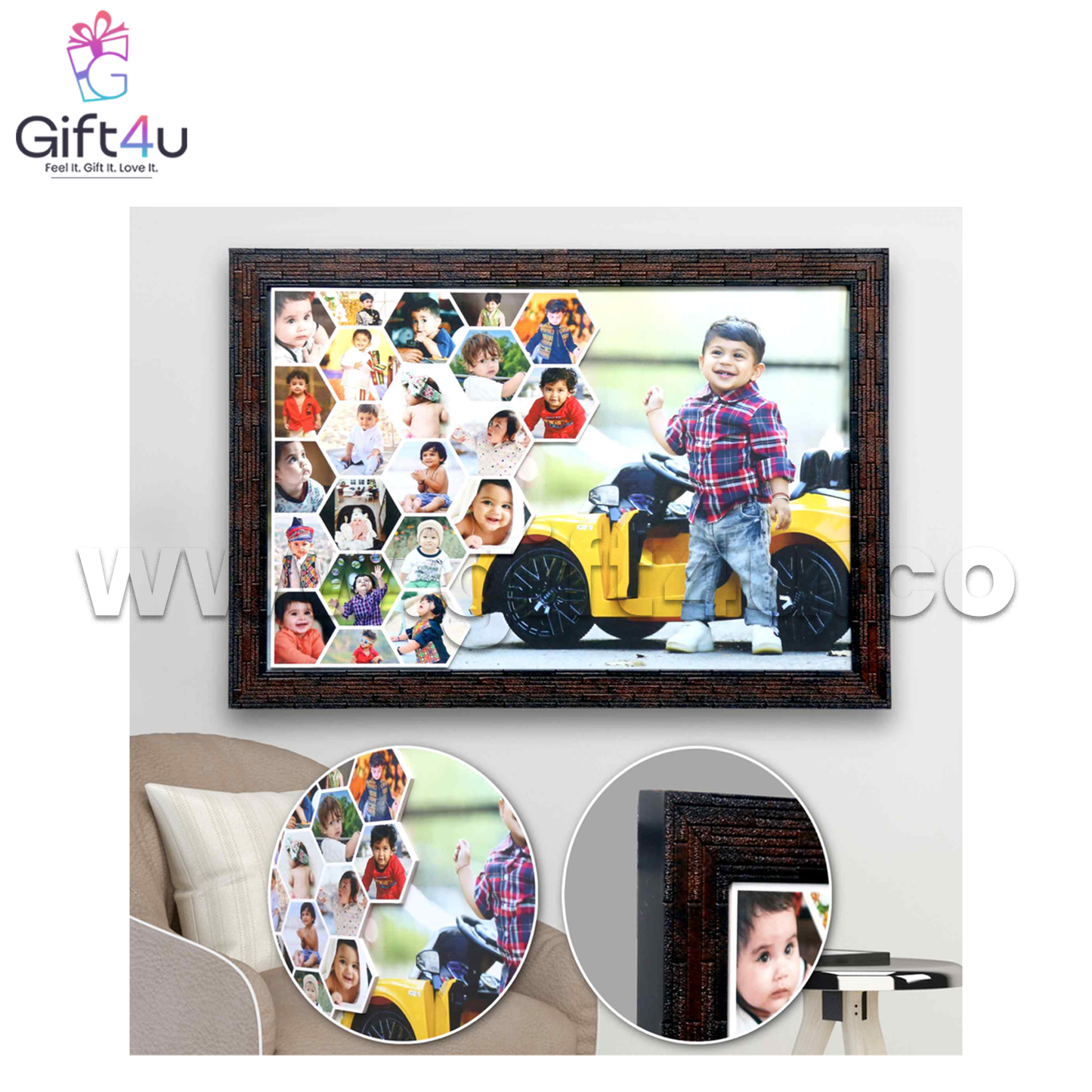 G4U FR2 Honeycomb Moments Collage Frame