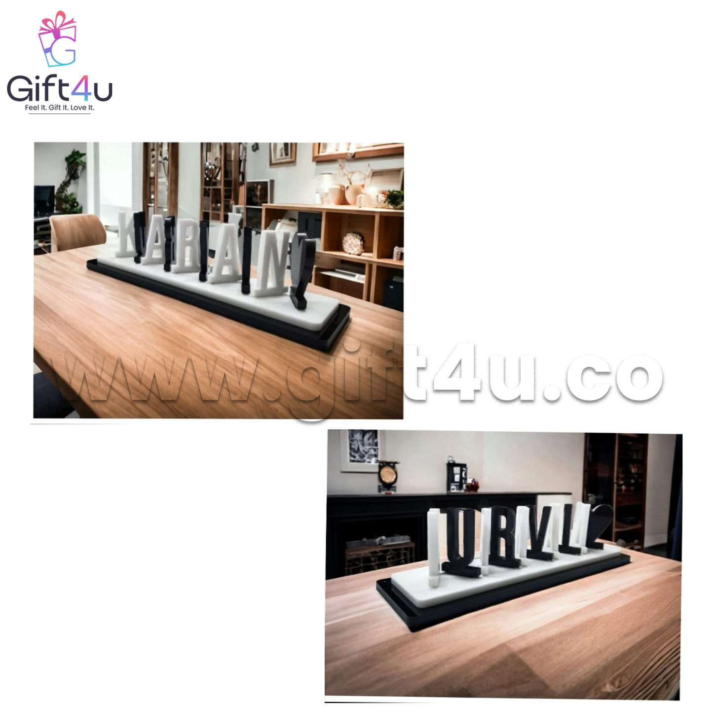G4U FN1 Customised Couple Flip Name – Unique Dual Display