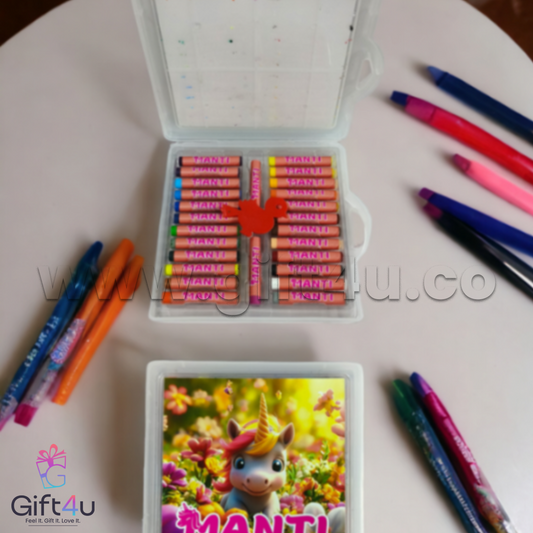 G4U CR2 Personalized 26 Crayons Set for Kids