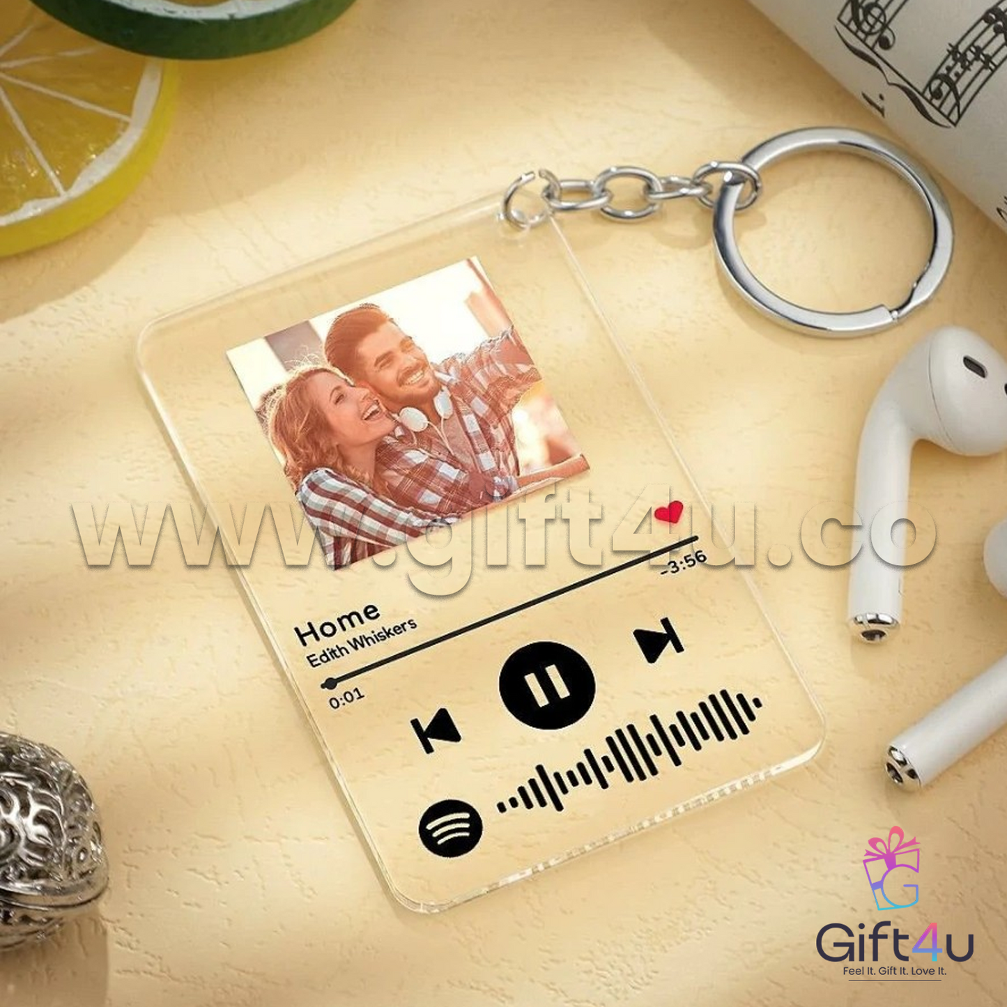 G4U K30 Customised Spotify Keychain – Your Song, Always With You