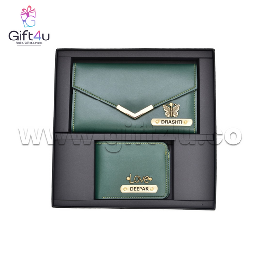 WM12G4U Couple's Signature Wallet Combo – Custom His & Hers Gift Set