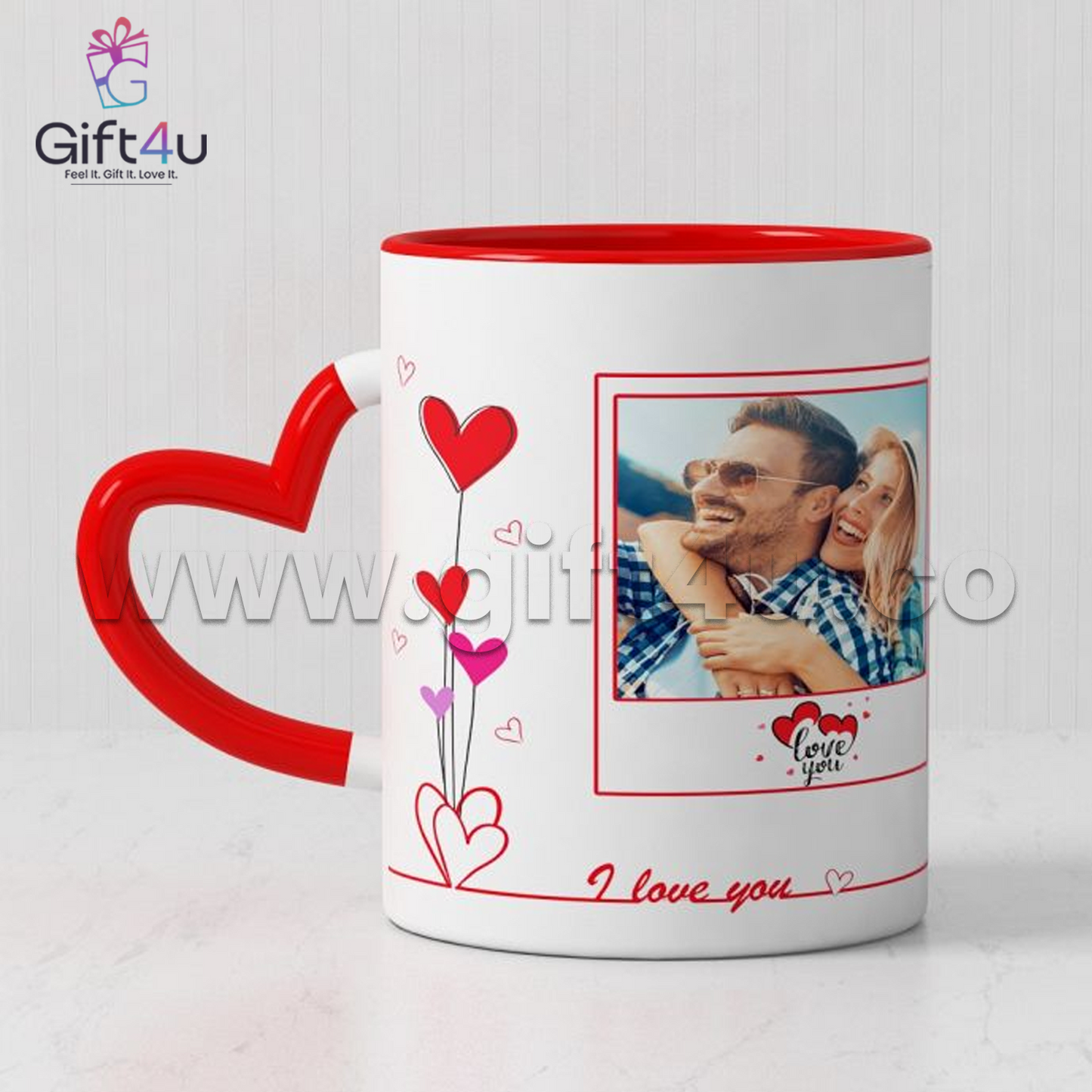 G4U M10 HeartGlow Personalized Ceramic Mug