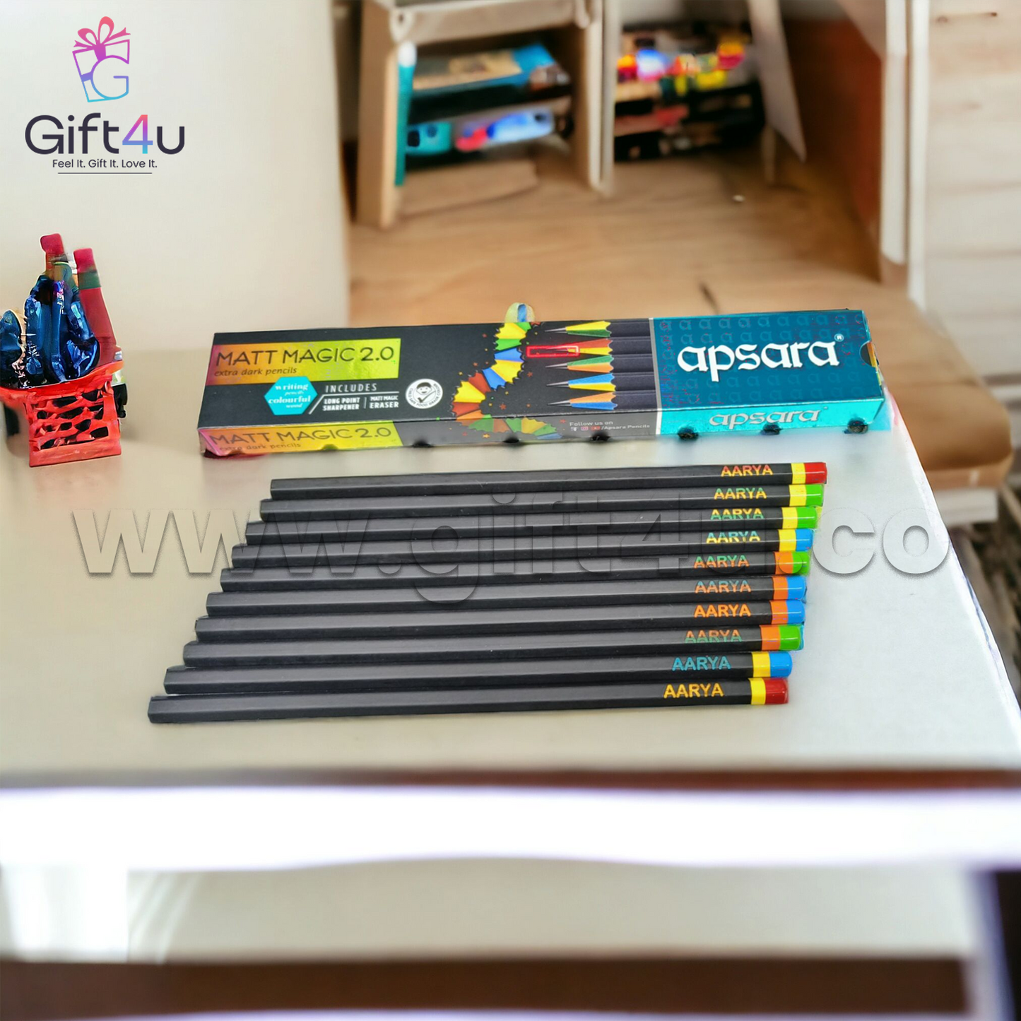 G4U CP1 Personalized Pencil Set of 10 for Kids