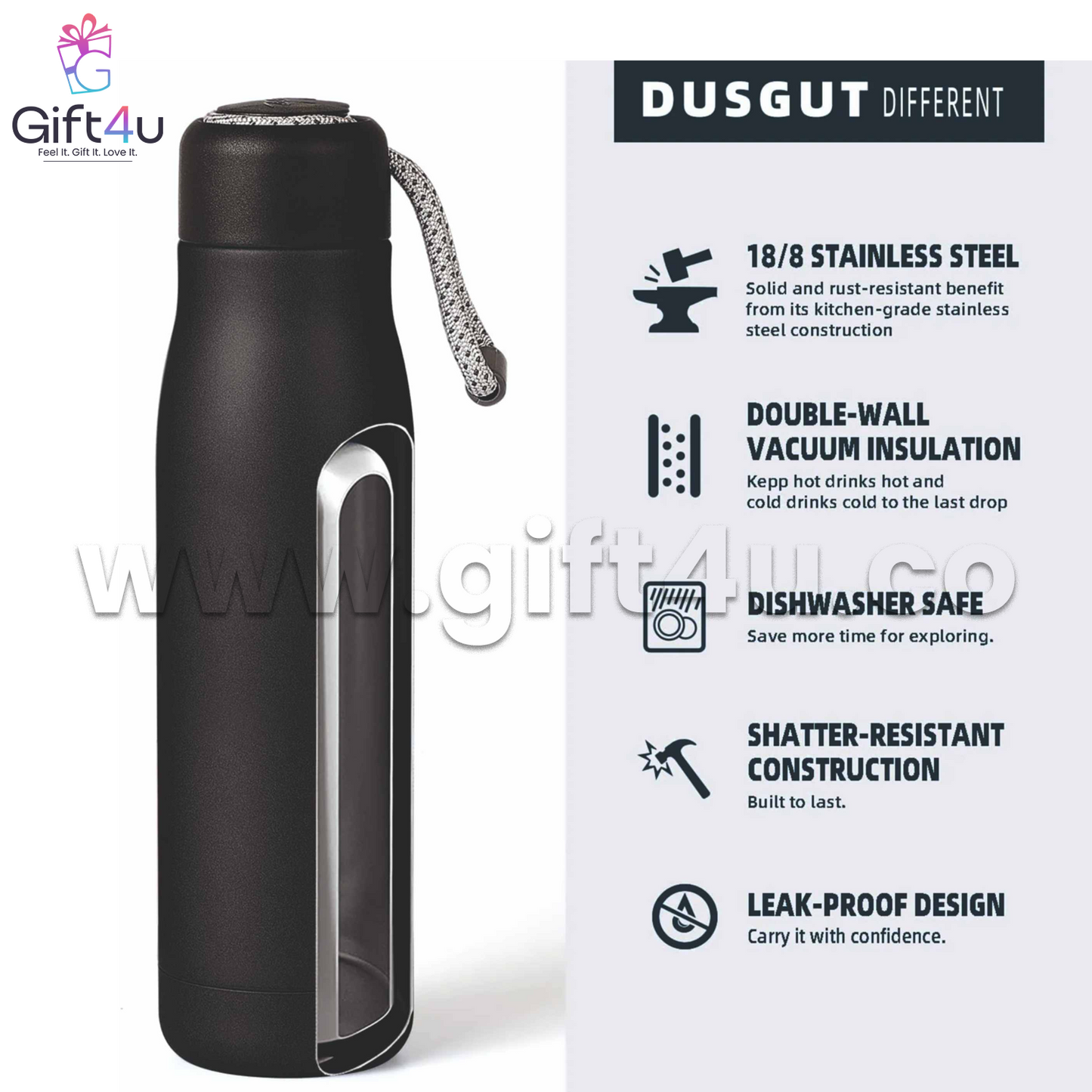 B16-G4U BlackVault Custom Bottle