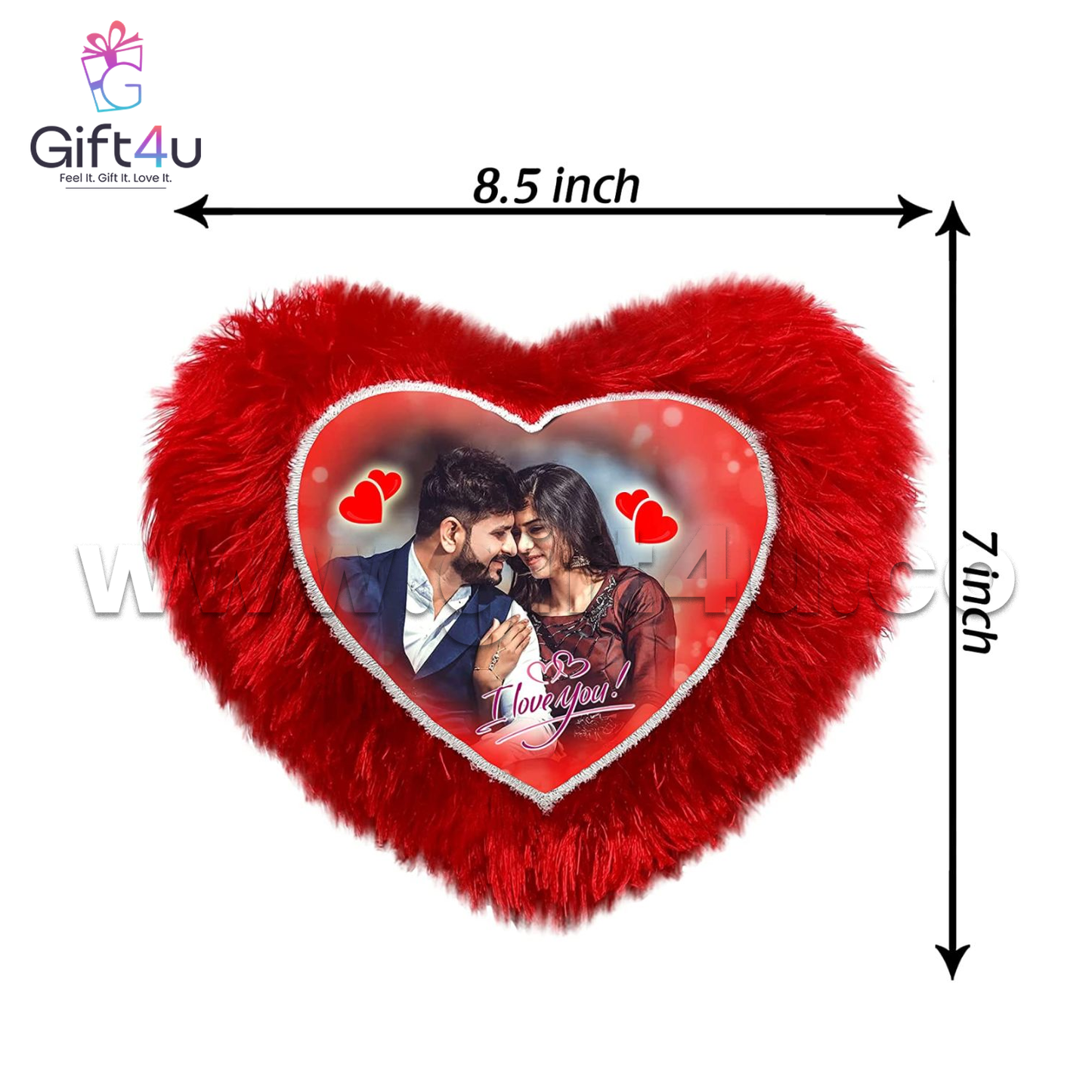 G4U PL8 Mini Heartfelt Custom Photo Pillow