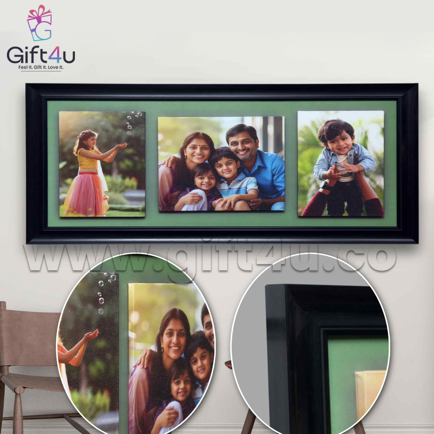 G4U FR22 3 in 1 Emboss Glitter Frame
