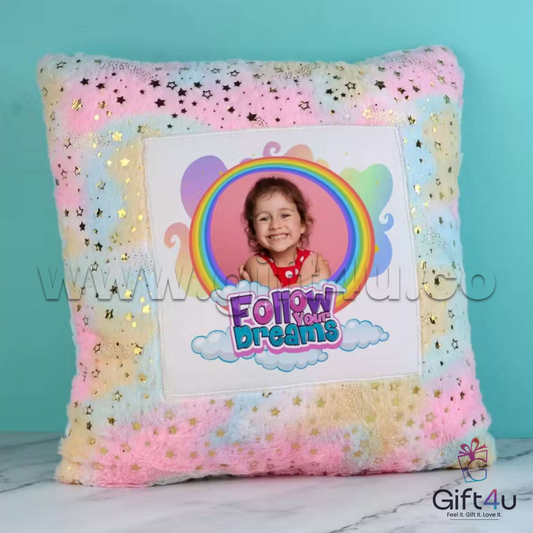 G4U PL12 BrightJoy Rainbow Custom Pillow