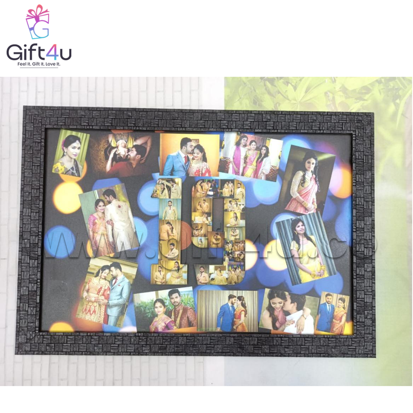 G4U FR24 Year Embossed Photo Collage Frame