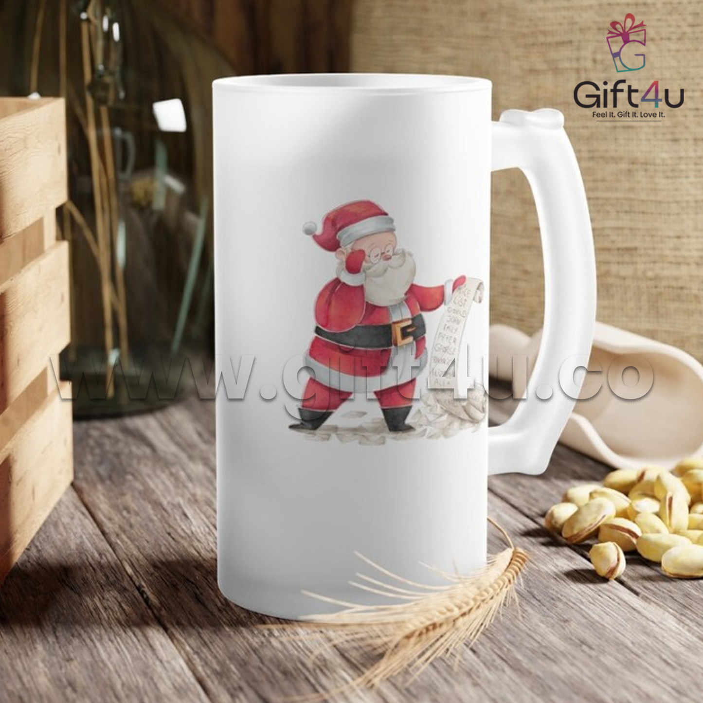 G4U M12 CheersLocal Frosted Glass Beer Mug