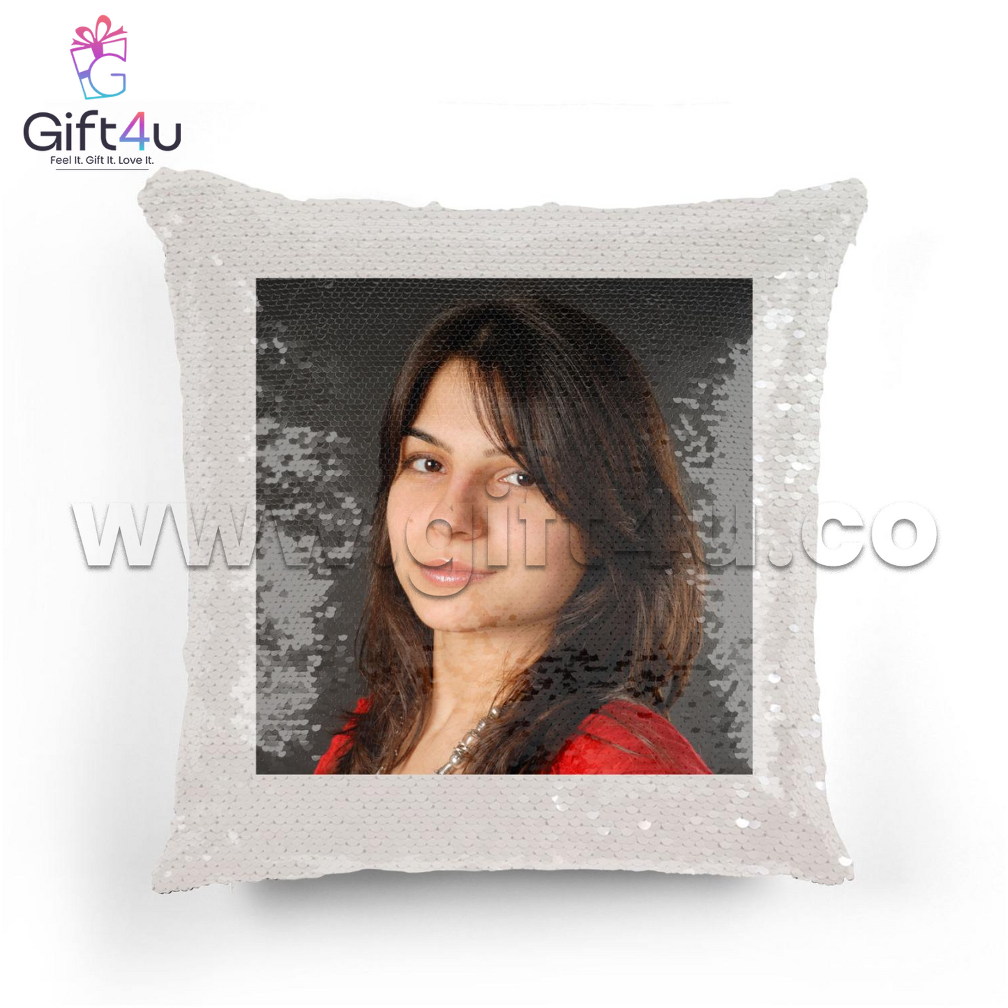 G4U PL1 3-in-1 Sequin Magic Pillow | Reversible, Decorative & Travel-Friendly