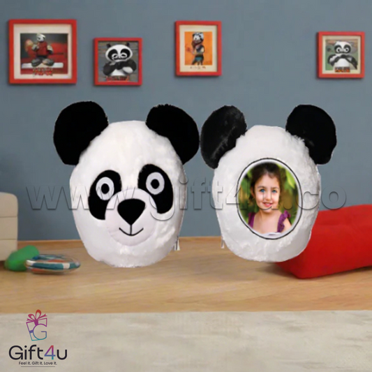 G4U PL15 PandaPals Custom Photo Pillow | Adorable Personalized Cushion