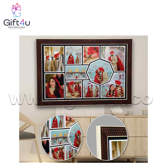 G4U FR25 10 Photos Unique Collage Embossed Frame