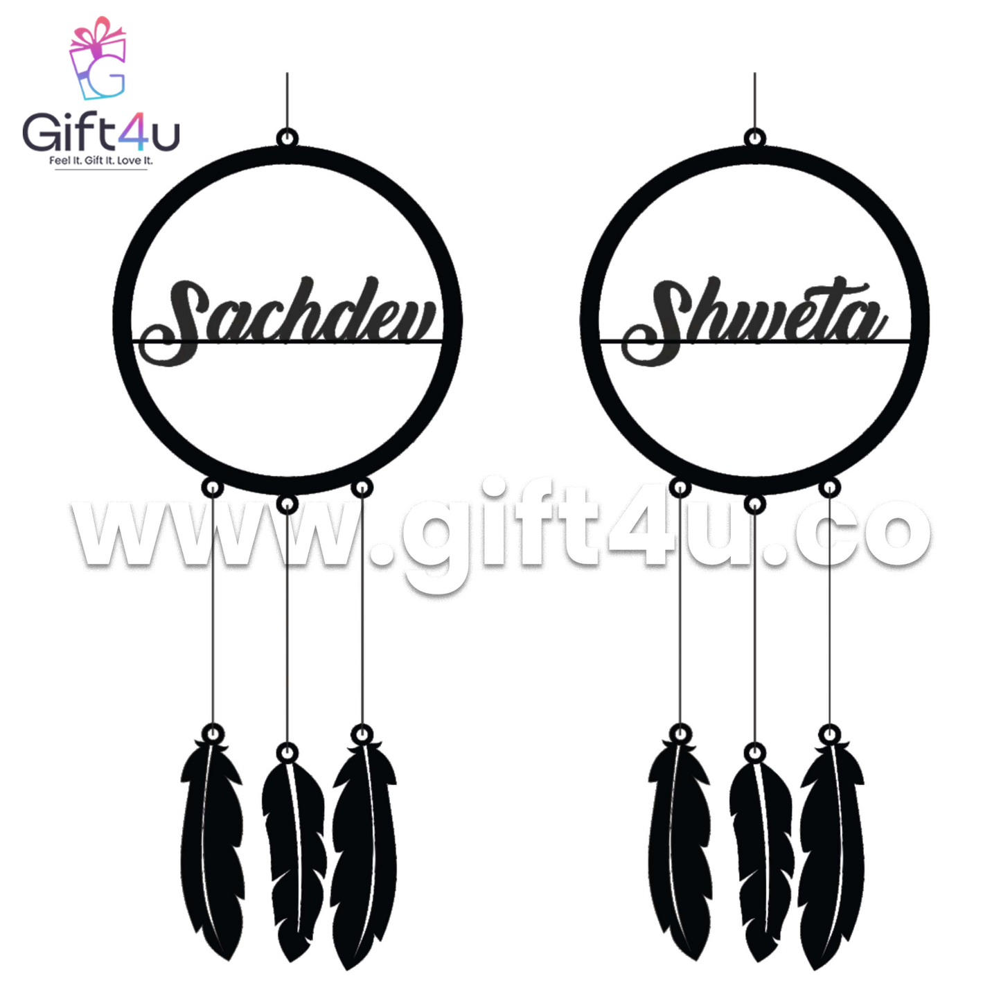 FR85 G4U Personalized Dreamcatcher MDF Hanging Frame
