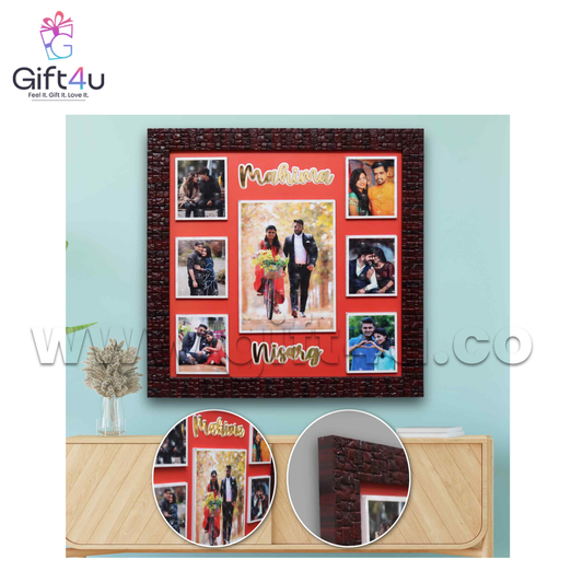 G4U FR26 Personalized Name Photo Collage Frame