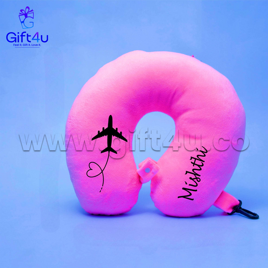 G4U PL17 Personalized Neck Pillow – Custom Name Travel Pillow for Kids & Adults