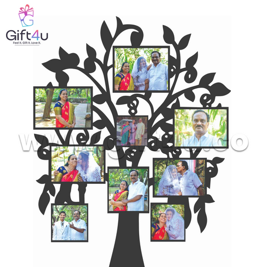 FR121 G4U Personalized MDF Family Tree Photo Frame