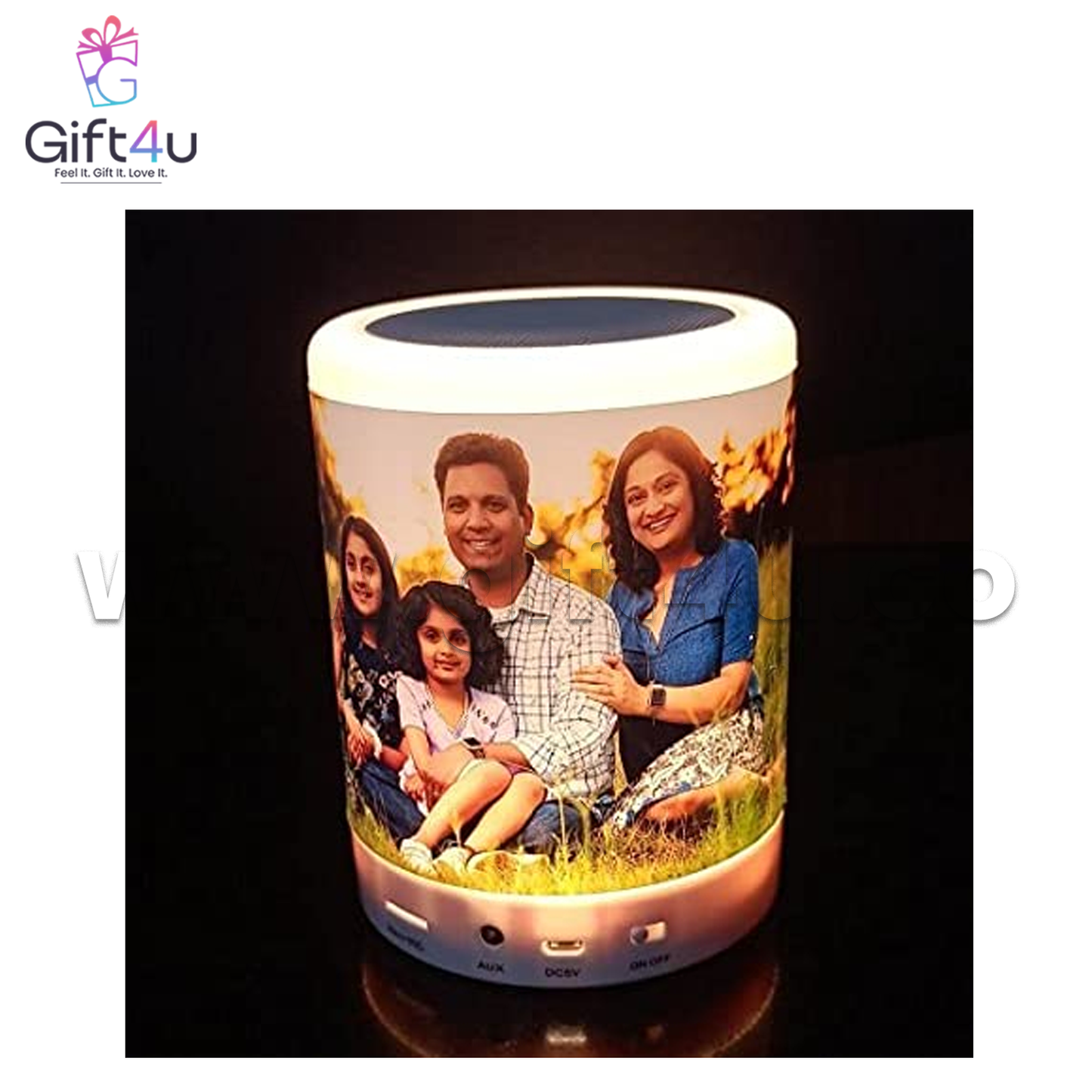G4U BS1BT GlowSound - Customized Bluetooth Speaker with LED Lamp