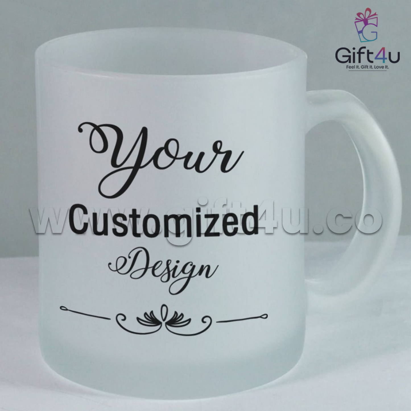 G4U M14 Personalized Frosted Glass Mug