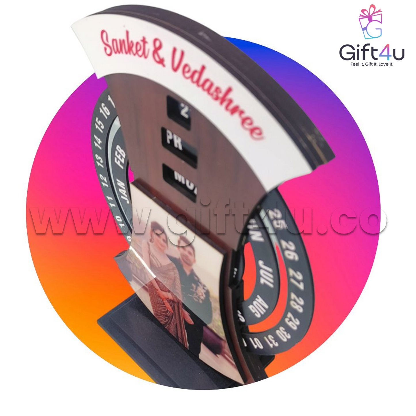 CA3-G4U TimeSnap - Lifetime Calender Wooden