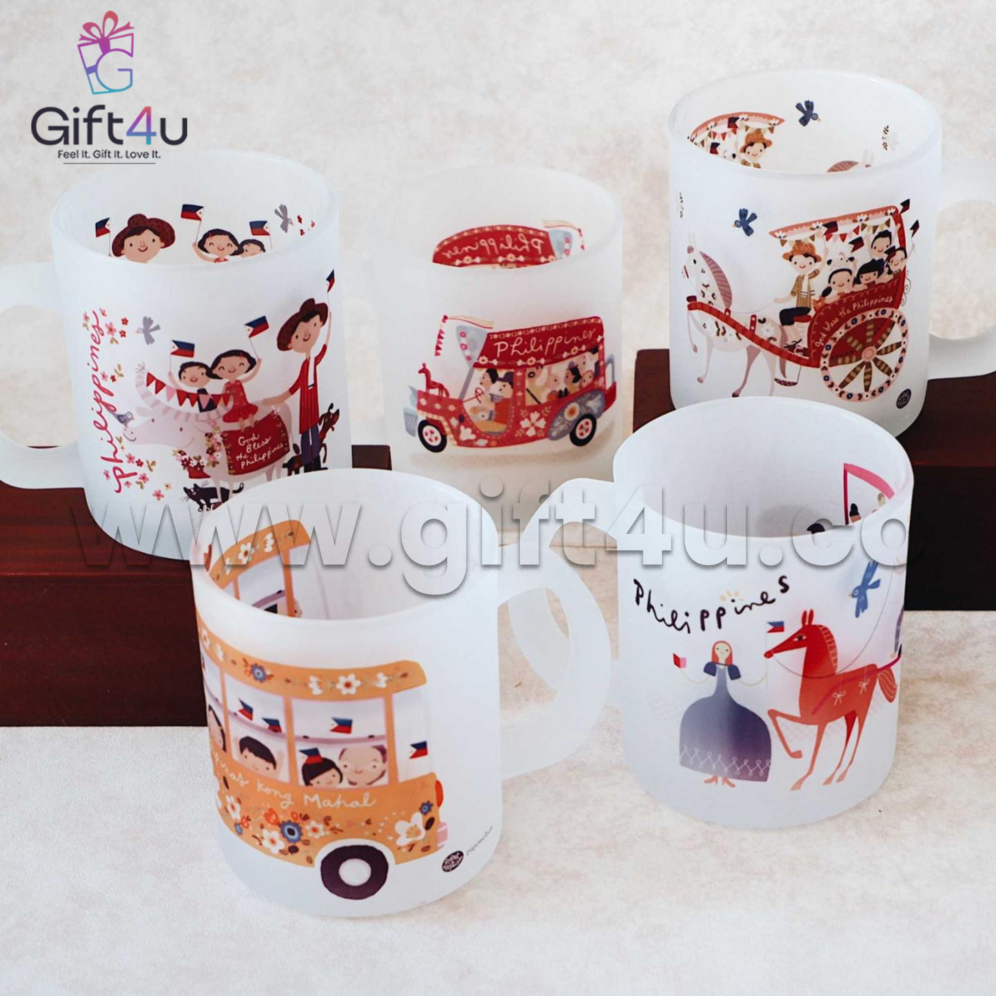 G4U M14 Personalized Frosted Glass Mug
