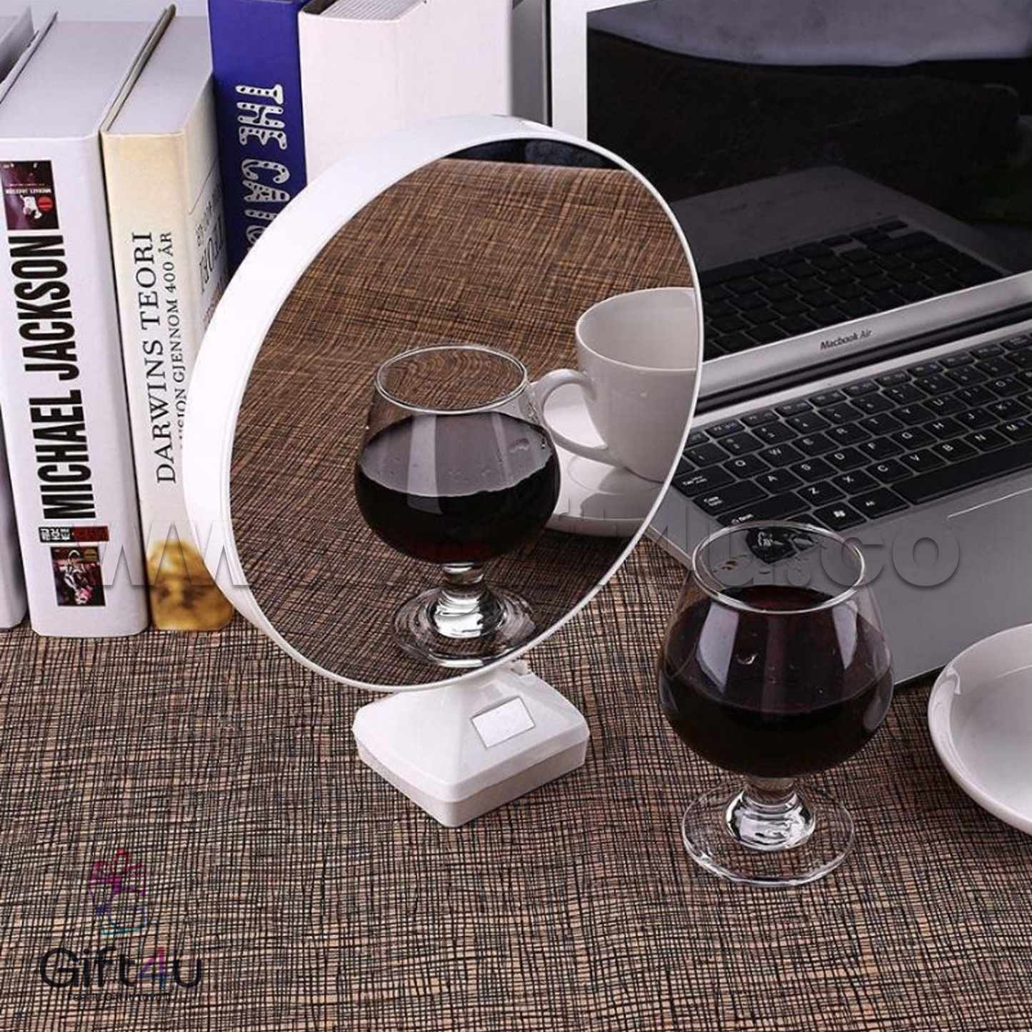G4U PM2 MagicGlow Round LED Photo Frame Mirror