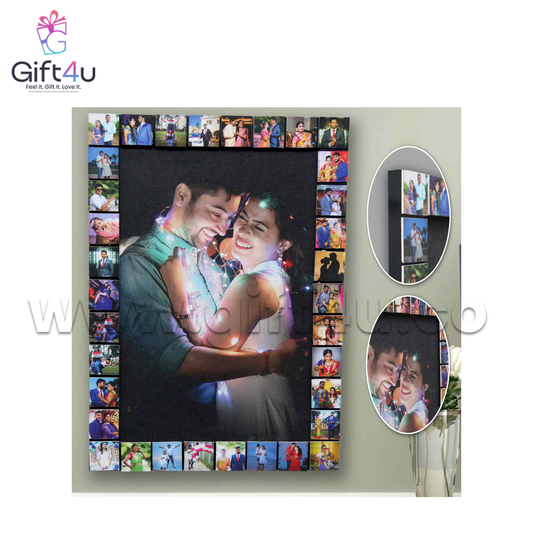 G4U FR33 GlowFrame 35 – Border Collage Embossed Frame