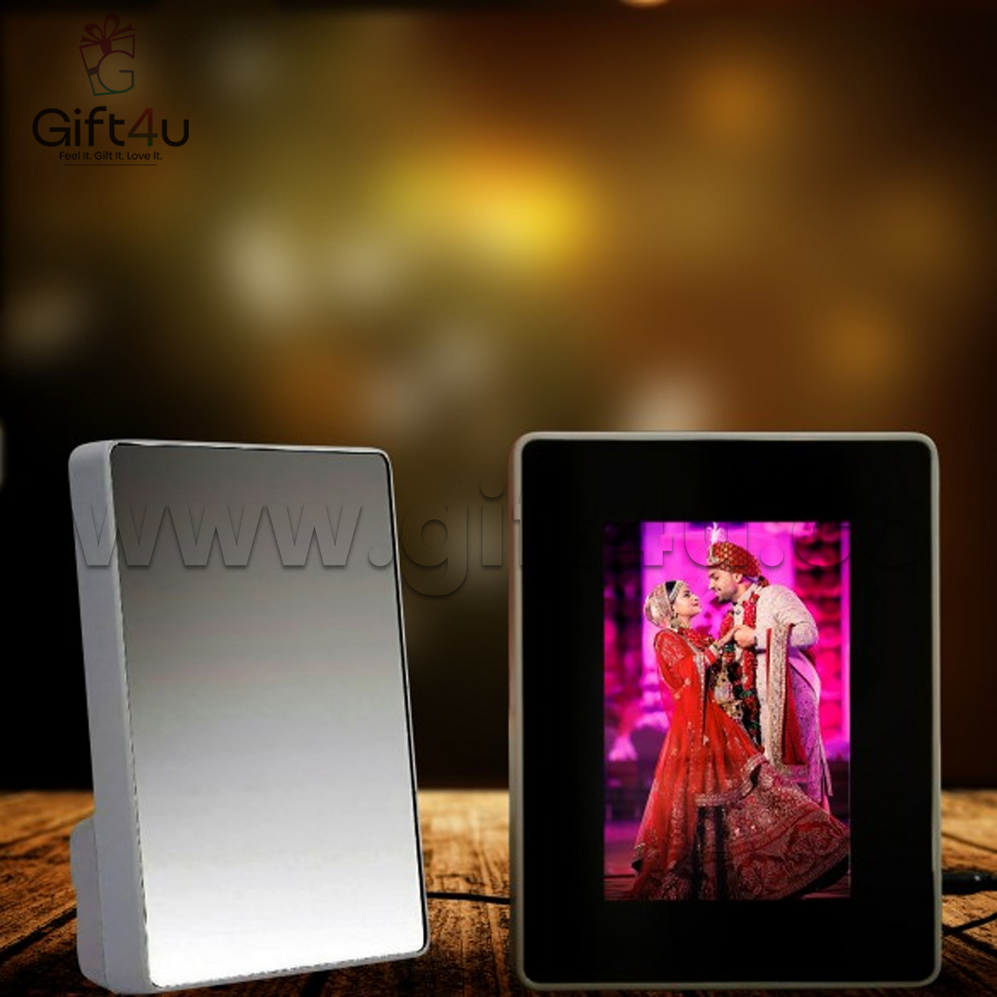 G4U PM1 LumiFrame - Magic Mirror Photo Frame with LED Lights