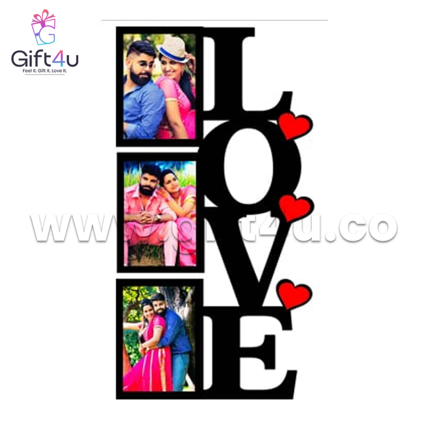 FR96 G4U Eternal LOVE Frame – 3 Photo Cutout